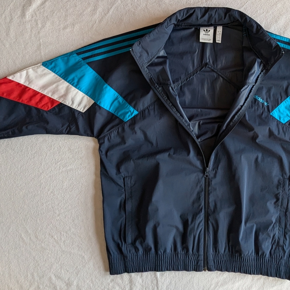 adidas Originals : Palmerston Windbreaker Jacket size L with rain hood